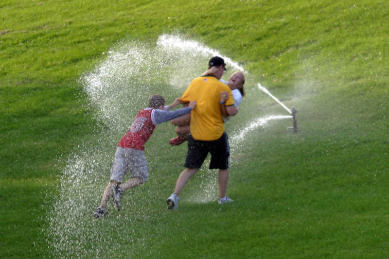 Jimmy in Sprinkler