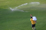 Jimmy and Erin in Sprinkler